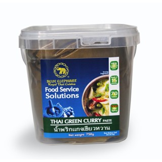 น้ำพริกแกงเขียวหวาน 750 กรัม Blue Elephant Green curry paste 750g