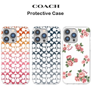 Coach Protective Case เคสใสกันกระแทกเกรดพรีเมี่ยม เคสสำหรับ iPhone14Plus/14Pro/14Promax(ของแท้100%)