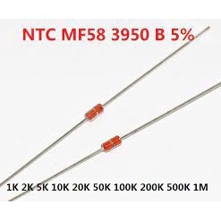 10pcs Thermal Resistor NTC MF58 3950 5% B 2K 5K 10K 20K 50K 100K 200K 500K 1K 1M ohm