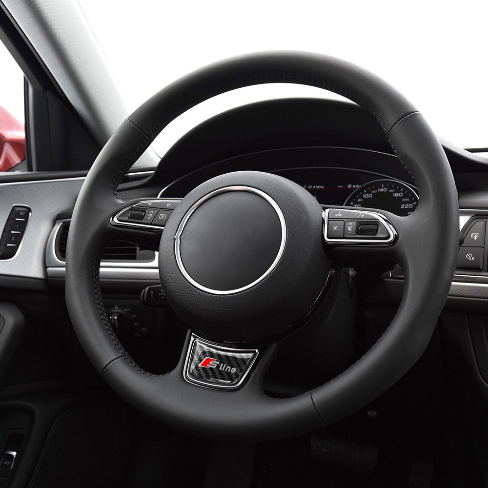 สติกเกอร์ติดพวงมาลัยรถยนต์-อุปกรณ์เสริม-สําหรับ-audi-sline-s3-a7-a1-a5-a4-a3-b7-q7-tta6-q5-b8-q3-80-r8-a8-c7-b5-q2