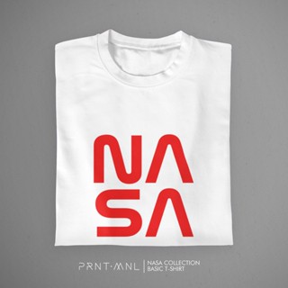 เสือยืดผู้ชาย เสื้อขาว เสื้อคนอ้วนผญ - นาซ่าคอลเลคชั่นเสื้อยืดพื้นฐาน NASA โดย PRNT เสื้อโอเวอร์ไซ_30