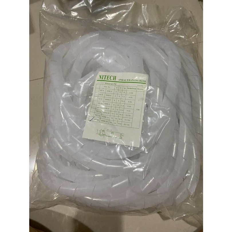 spiral-wrapping-band-ไส้ไก่-พันสายไฟ-nitech-ราคาต่อแพ็ค