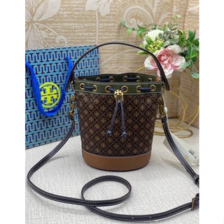 Tory Burch T Monogram Chenille Bucket Bag