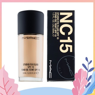 🔥Hot item🔥MAC Studio Fix Fluid Foundation 30ml SPF15 PA++ แมค รองพื้น（แป้งผสมรองพื้นตัวดัง）