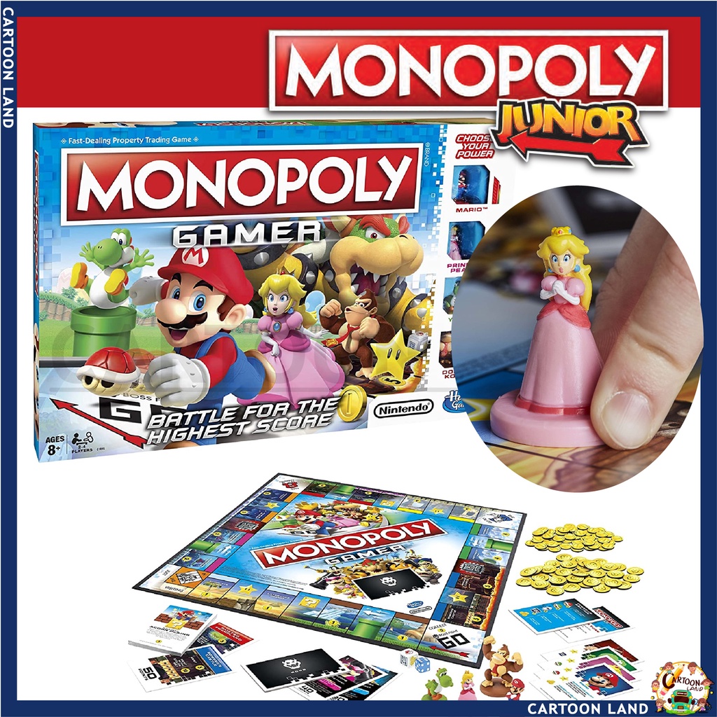 เกมมหาเศรษฐี-monopoly-เกมเศรษฐี-รวม-แมคควีน-โฟเซ่น-มาริโอ้-ม้าโพนี-board-game-บอร์ดเกม
