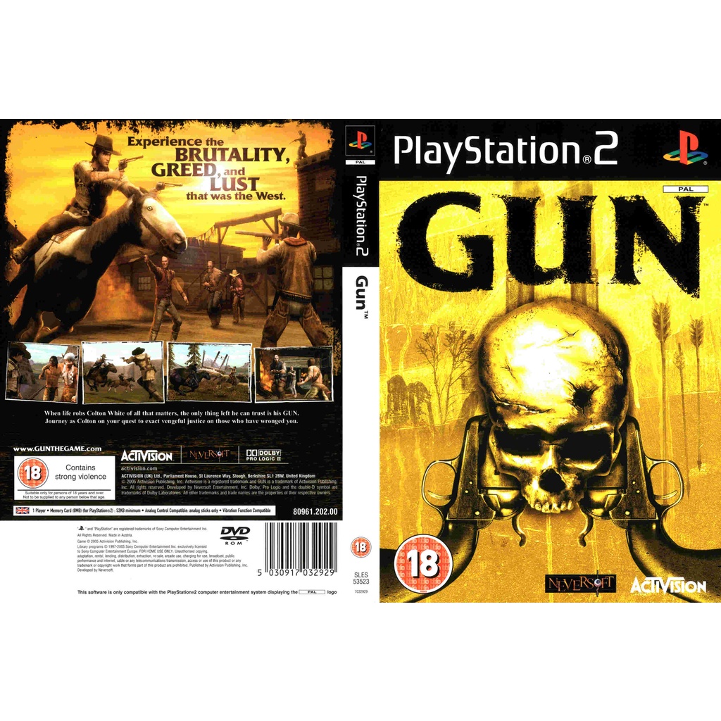 แผ่นเกมส์-ps2-รับประกัน-gun