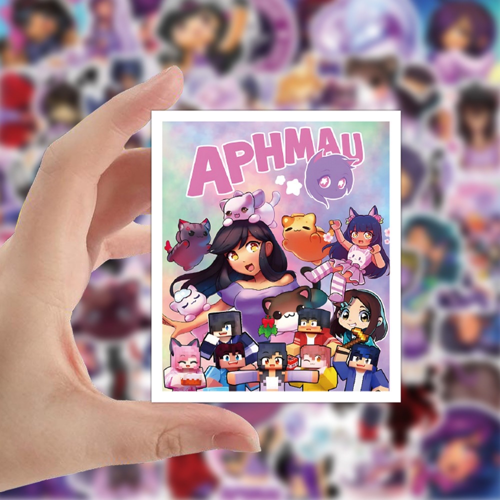 💥พร้อมส่ง💥Minecraft Aphmau Meow Meows game PS sticker สติกเกอร์กันน้ำ ...