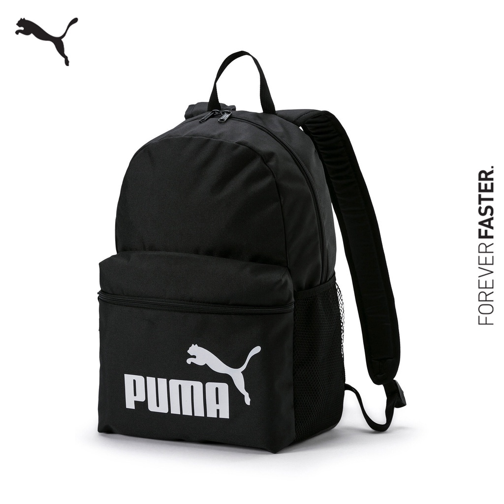 ราคาและรีวิวPUMA BASICS - กระเป๋าเป้ Phase Backpack สีดำ - ACC - 07548701