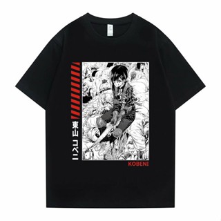 เสื้อเบลาส์ เสื้อยืดแขนสั้นลําลอง พิมพ์ลายกราฟิก Chainsaw Man Higashiyama Kobeni ทรงหลวม สไตล์ญี่ปุ่น  และผู้หญิงลา_56