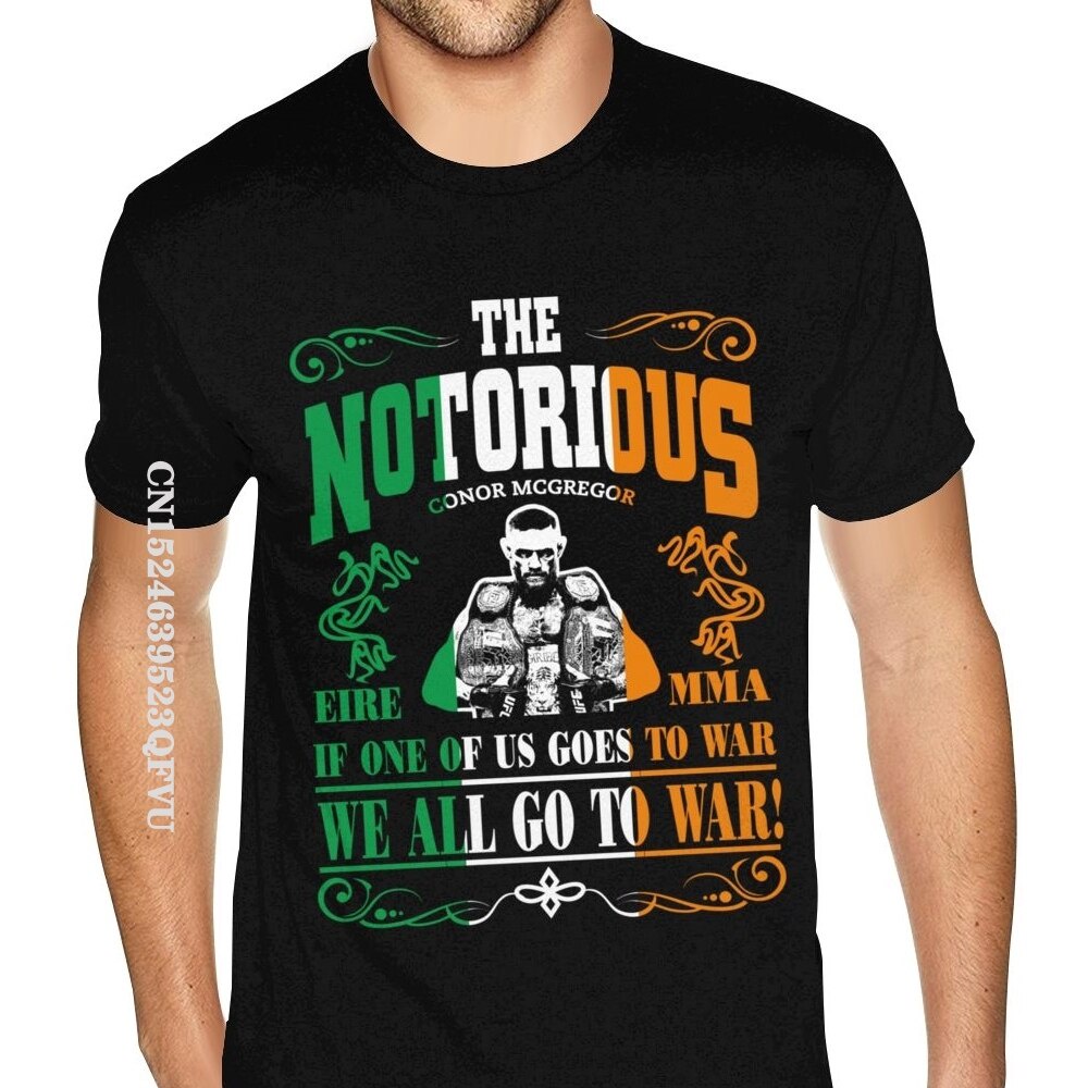 เสื้อยืด-ผ้าฝ้าย-พิมพ์ลายการ์ตูน-conor-mcgregor-ขนาดเล็ก-สีดํา-สไตล์อังกฤษ-สําหรับผู้ชาย-ขายส่ง