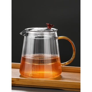 กาน้ำชา แก้วแยกน้ำ กาน้ำชา จับข้าง ทนความร้อนสูง ชุดน้ำชา ต้มกาน้ำชา หม้อเดี่ยว ชาดำ ชาเขียว กาน้ำชาดอกไม้