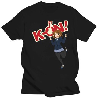 ใหม่ Vintage K-On Yui Hirasawa เสื้อยืดผู้ชาย Crewneck ฝ้าย T เสื้อญี่ปุ่นอะนิเมะเพลงแขนสั้น tees ผู้ใหญ่เสื้อ