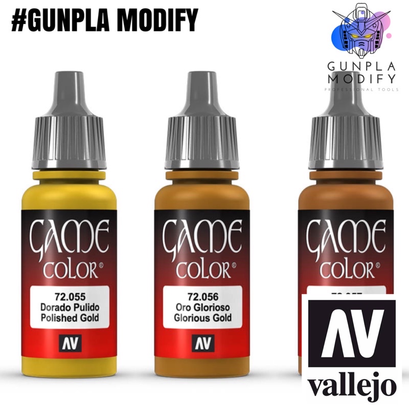 Vallejo Game Color สีอะคริลิคสูตรน้ำ Polished Gold, Glorious Gold ...