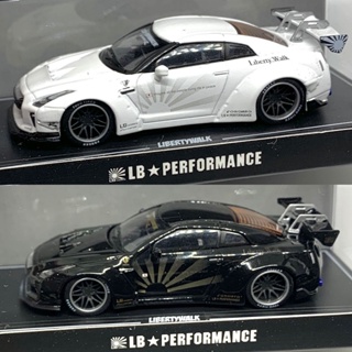 1: 64 Nissan GTR R35 LBWK MC โลหะผสม   โมเดล รถ ของเล่นเด็กผู้ชาย ของขวัญวันเกิด ตกแต่งบ้าน