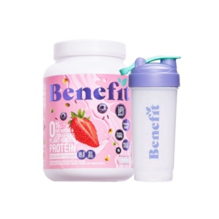 ภาพขนาดย่อของภาพหน้าปกสินค้าBenefit Protein โปรตีนจากพืช 1 กระปุก : โปรตีนลีน ไขมันน้ำตาล 0% เบเน่ฟิต Plant Protein โปรตีนพืช ไฟเบอร์ จากร้าน benefit_protein บน Shopee