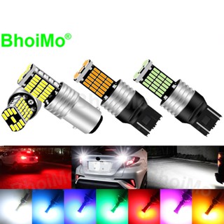 Bhoimo ไฟเลี้ยว ไฟเบรกท้ายรถจักรยานยนต์ 45SMD 1156 P21W BA15S 1157 P21/5W BAY15D T20 W21W 7440 7443 4014 DC12v