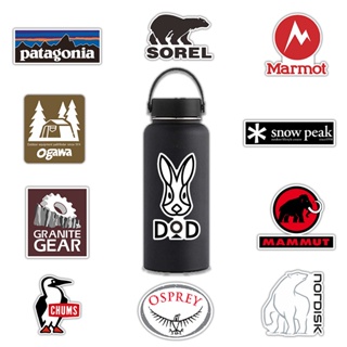 พร้อมส่ง!Big size Camping outdoor Brand travel patagonia YETI การตั้งแคมป์ adventure สติกเกอร์ สเก็ตบอร์ด 20ชิ้น sticker