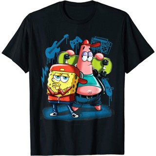 Adult Rock Spongebob Punk Shirt With Patrick Star T-Shirt