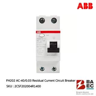 ABB FH202 AC-40/0.03 Residual Current Circuit Breaker