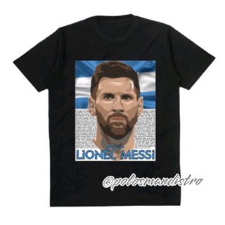 เสื้อยืด ผ้าฝ้าย พิมพ์ลาย IDOLA MESSI TEAM ARGENTINA