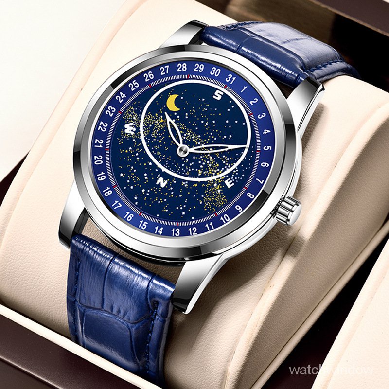 Rotating Sky Star Luxury NewBrand Watch Men's Fashion Moon Automatic ...