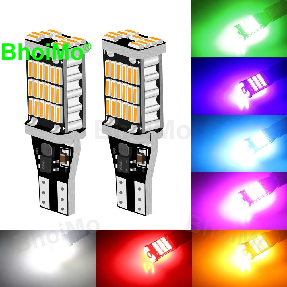 bhoimo-t15-ไฟเลี้ยว-ไฟตัดหมอก-led-45smd-สว่างมาก-w16w-4014-920-921-912-สําหรับรถจักรยานยนต์-dc12v