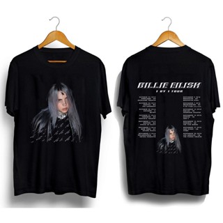 Sanc6 [พร้อมส่ง] เสื้อยืดแขนสั้น พิมพ์ลาย Billie Eilish 1 By 1 Tour พลัสไซซ์ ของขวัญวันเกิด สําหรับผู้ชาย XS-6XL