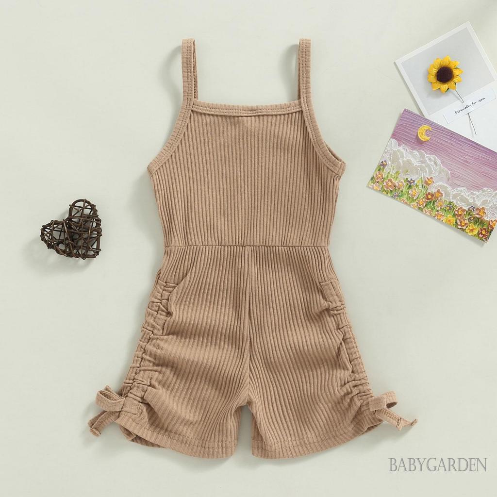 babygarden-9-เดือน-5-yeas-ชุดจั๊มสูท-แขนกุด-สายสปาเก็ตตี้-สีพื้น-สําหรับเด็กผู้หญิง