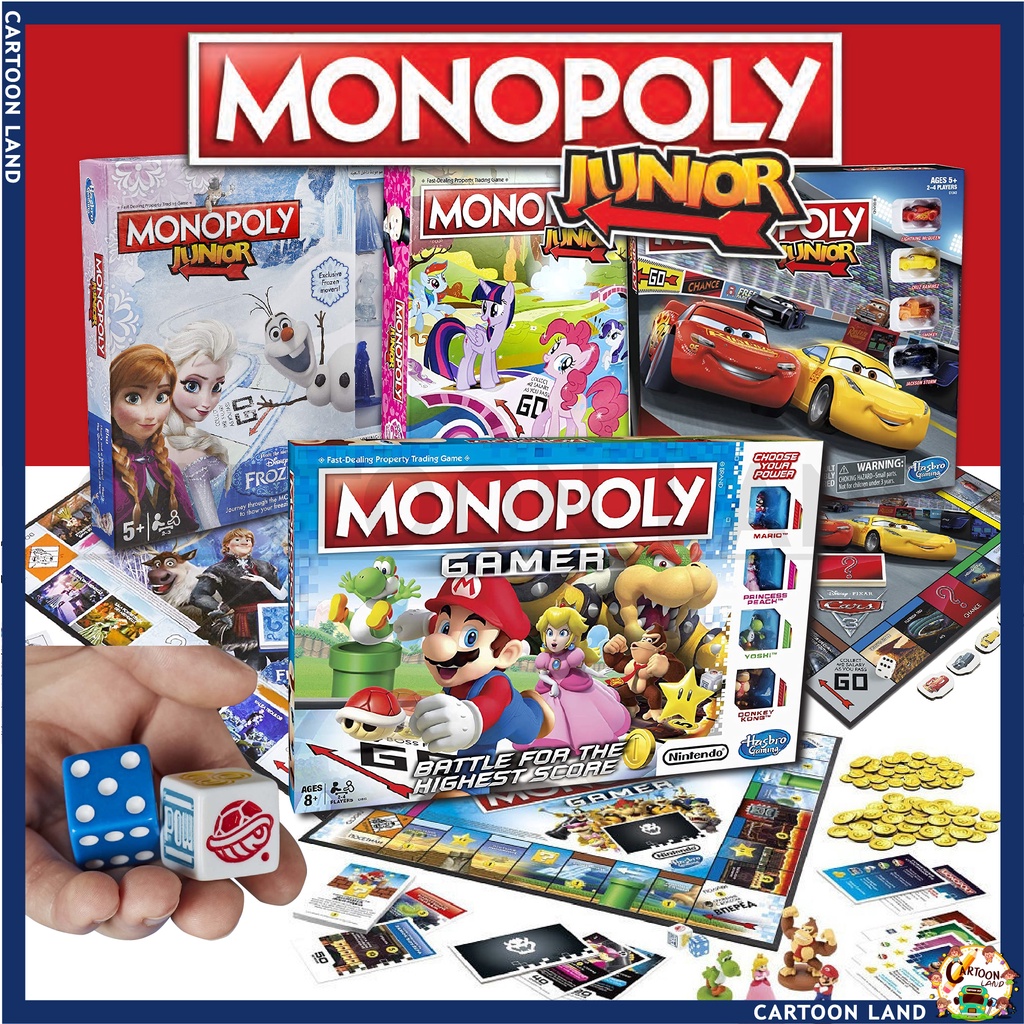 เกมมหาเศรษฐี-monopoly-เกมเศรษฐี-รวม-แมคควีน-โฟเซ่น-มาริโอ้-ม้าโพนี-board-game-บอร์ดเกม