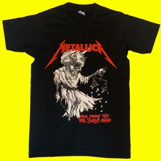 Tee เสื้อยืดโอเวอร์ไซส์เสื้อวง Metallica เสื้อวงดนตรี เสื้อวงร็อค ซักไม่หด ใส่สบาย ผ้านิ่มS-3XL_18