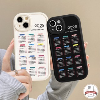 เคสโทรศัพท์มือถือแบบนิ่ม TPU ลายปฏิทิน สําหรับ Samsung A04s A12 A32 A50 A50s A33 A13 A23 A04 A03s A22 A73 A30s A53 A21s A52s A11 A20s A72 A03 A52 A51 A02s A31 A71 A20 M23 A10s 2023