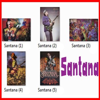 โปสเตอร์ Santana (6แบบ) ซันตานา วง ดนตรี รูปภาพ ติดผนัง สวยๆ poster 34.5 x 23.5 นิ้ว (88 x 60 ซม.โดยประมาณ)