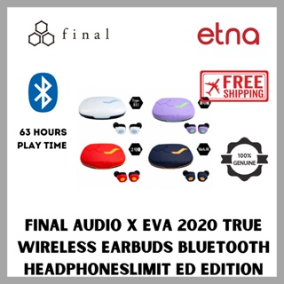 Final Audio True หูฟังบลูทูธไร้สาย พร้อมเคสชาร์จ พร้อมไมโครโฟนในตัว และแฮนด์ฟรี ควบคุมแบบสัมผัส สําหรับ Iphone และ Android Evangelion