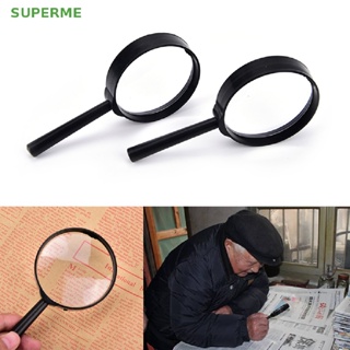 Superme ขายดี แว่นขยาย 60 มม. 5X แบบมือถือ มองเห็นต่ํา สําหรับอ่านหนังสือ 1 ชิ้น