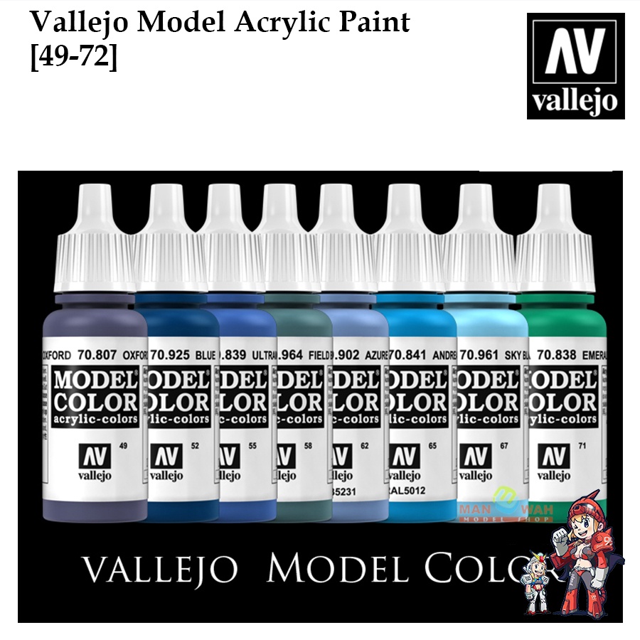 สีแอร์บรัช [Vallejo Model] 049- 072 Color acrylic 17ml | Shopee Thailand