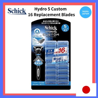 【ส่งตรงจากญี่ปุ่น】Schick Hydro 5 Custom Hydrate Club Pack (ตัวยึดพร้อมใบมีด) + ใบมีดเปลี่ยน 16 ชิ้น) ชุดใบมีดโกนหนวด 1 ชิ้น ใบมีด 5 ชิ้น 5 ชิ้น 17 ชิ้น