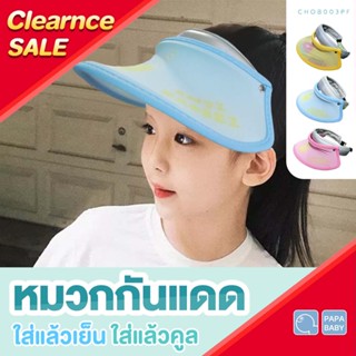 PapaBaby หมวกกันแดด ปรับระดับได้ หมวกแกร๊ป sale ล้างสต็อก