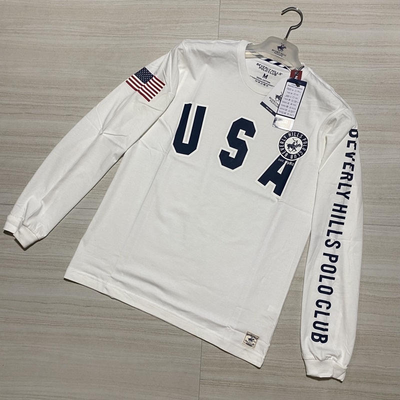 ภาพหน้าปกสินค้าBHPC USA T-shirt (black/white)
