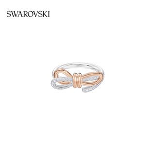 [ของแท้ พร้อมส่ง] Swarovski Swarovski LIFELONG BOW แหวนโรแมนติก ของขวัญสําหรับผู้หญิง