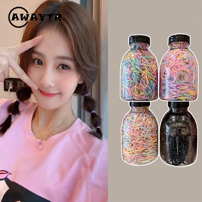 awaytr-ใหม่-ยางรัดผม-แบบใช้แล้วทิ้ง-ขนาดเล็ก-ยืดหยุ่นสูง-ทนทาน-เครื่องประดับ-สําหรับผู้หญิง