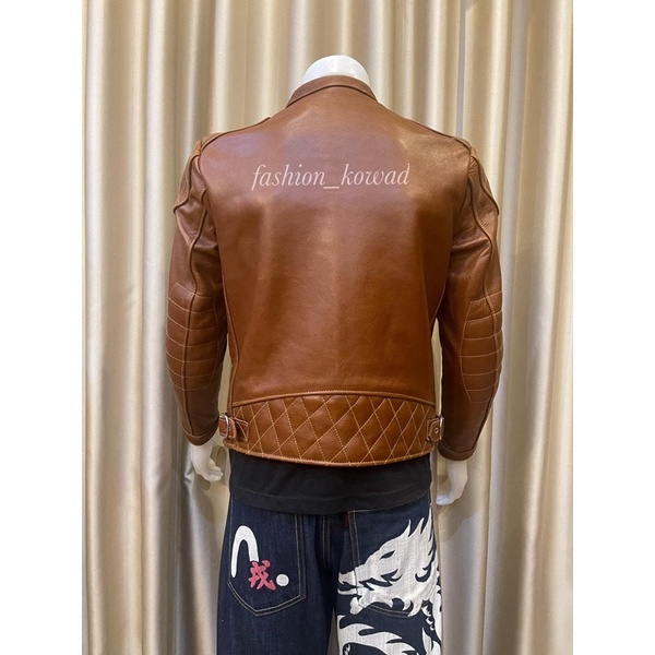 เสื้อการ์ดหนังแท้สีน้ำตาล-cowhide-leather