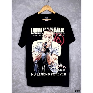 Linkinparkเสื้อยืดสีดำสกรีนลายFC361
