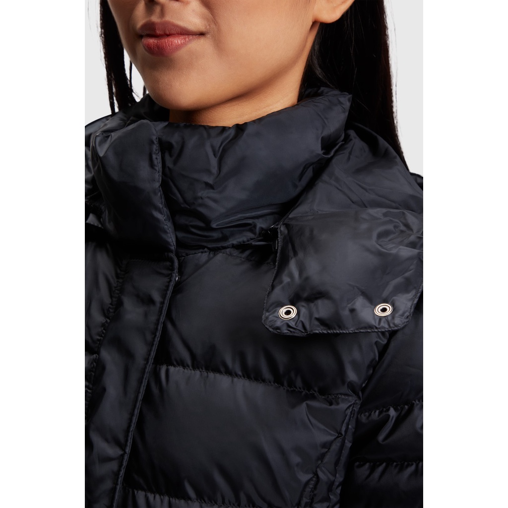esprit-womens-quilted-jacket-with-detachable-hood-black-dark-khaki