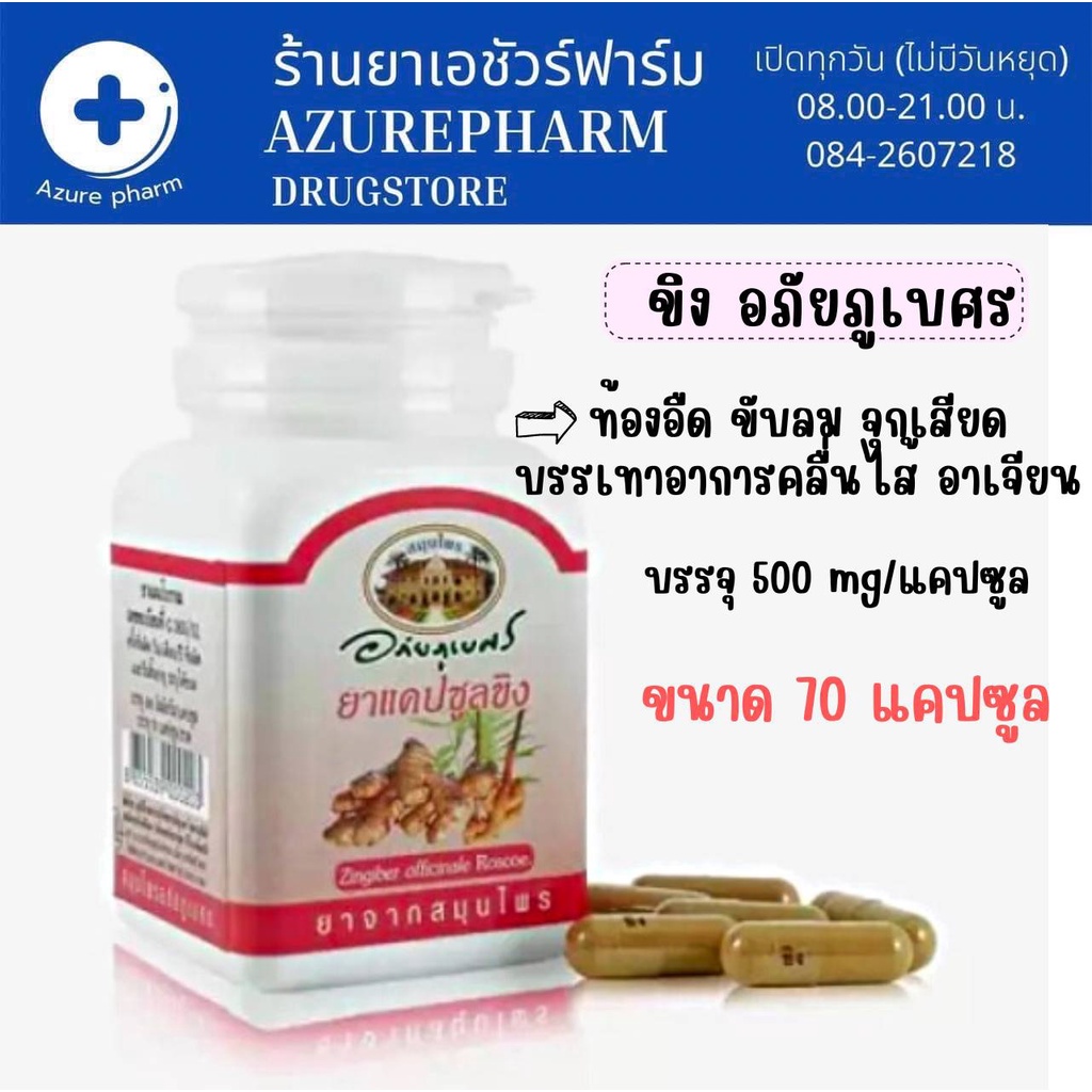 ภาพหน้าปกสินค้าขิง สกัด แท้ อภัยภู เบศร์ จากร้าน drug.store บน Shopee