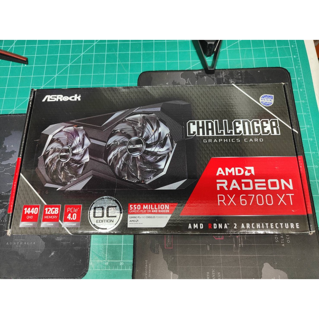 ASRock Radeon RX 6700 XT Grafikkarte – 12 GB GDDR6, Für Gaming In 1440p, Hohe FPS