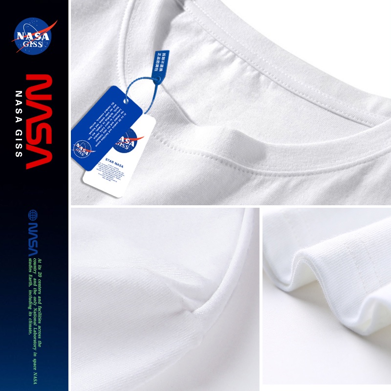 nasa-joint-เสื้อยืดแขนสั้นผู้ชายและผู้หญิงฤดูร้อน-2022-ใหม่-ins-tide-แบรนด์คู่ผ้าฝ้ายบริสุทธิ์-niche-topเสื้อยืดเสื-29