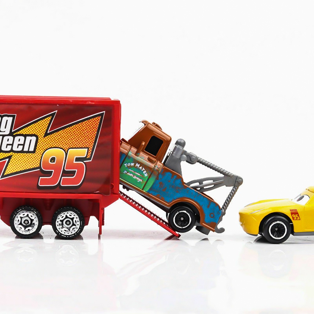 รถของเล่น-ชุดเคลื่อนย้ายรถพร้อมตู้คอนเทนเนอร์ขนาดเล็ก-6-คันชุดของเล่นเด็กอัลลอยด์