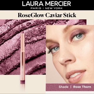 Beauty-Siam แท้ทั้งร้าน !! อายแชโดวสติ๊กขนาดจริง LAURA MERCIER CAVIAR STICK COLOR สี ROSE THORN