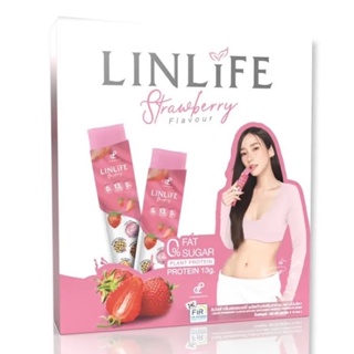 LinLife Strawberry ปนันชิตา ลินไลฟ์ สตรอเบอร์รี่ [10 ซอง] โปรตีน เจลลี่ อั้ม