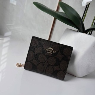 COACH C3309 SNAP WALLET IN SIGNATURE CANVA